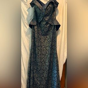 Jovani Off the Shoulder Embellished Mother of the Bride Dress